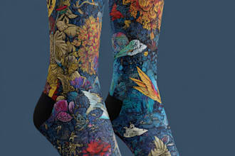 do custom sublimation sock design