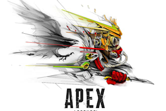 design a custom apex legends inspired gaming logo for your team or channel