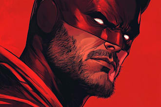 make your superhero character in comic style
