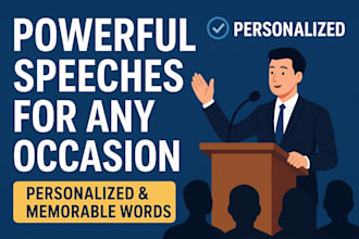 write powerful and personalized speeches for any occasion
