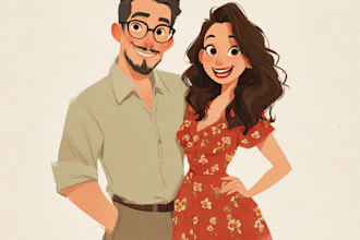 create disney portrait illustration