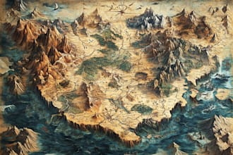 fantasy map illustration dnd world map fantasy map