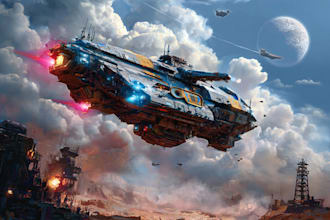 create a scifi vehicles for you