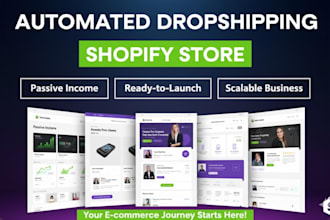 build you an automated dropshipping shopify store shopify webshop