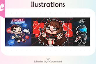 do cute chibi illustrations