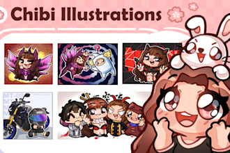 do cute chibi illustrations