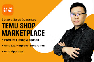 setup temu shop product listings tiktok ads seller account