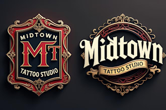 design custom tattoo, vintage, hand lettering logo fast