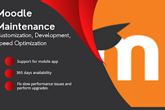 maintain design upgrade moodle and fix slow performance issues