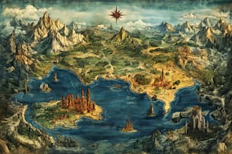 draw a custom map for fantasy