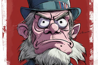 draw political cartoons illustrations