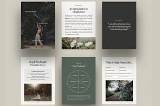 german editable canva lead magnet, ebook, workbook, magazine, cataloge, lookbook