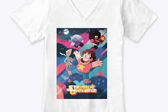 make a steven universe v neck shirt