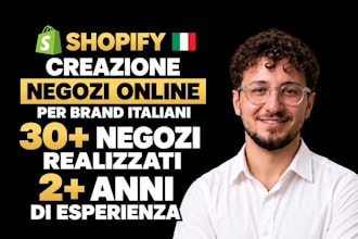 design a professional shopify online store tailored to your italian brand