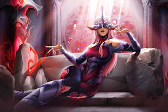 make an illustration or splash art