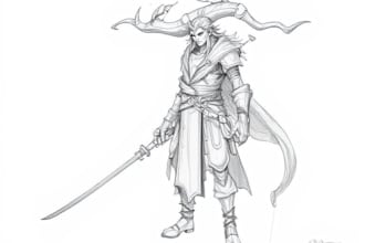 draw sketches for fantasy characters design