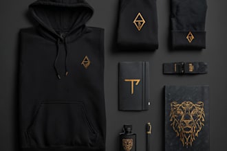 design 5 luxury fashion apparel clothing brand streetwear logo and branding kit