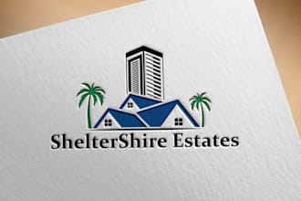 design real estate, construction, property, logo design
