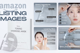 design high converting amazon beauty product listing images