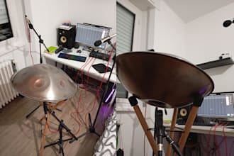 record your handpan lines for your arrangement