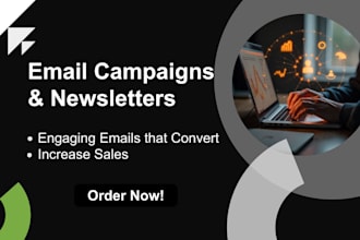 write your email copy, newsletters, email campaigns