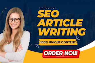 do SEO article writing, blog post writing and content writing