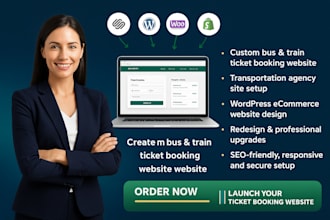 build squarespace bus ticket agency booking website train ticket agency website