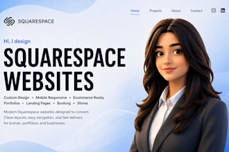 design or redesign a conversion focused squarespace website