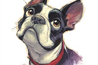 draw disney pet portrait