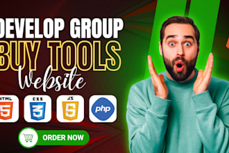 develop groupbuy tools website for lifetime passive income
