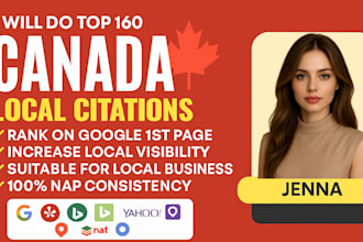 do top 120 canada USA local citations and directory submission for local SEO