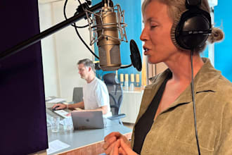 record a professional voice over for your commercial, podcast, or video