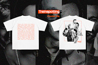 design bootleg t shirts for the movie or band