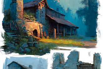 make environment concept art for you game