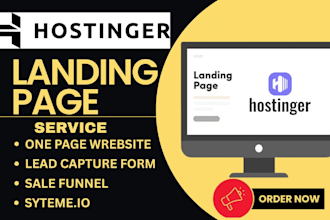 do high converting hostinger landing page to boost sales