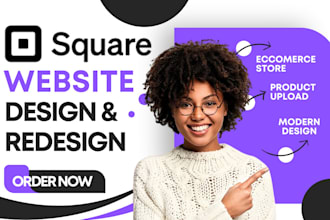 build square website design, square online store, redesign square website