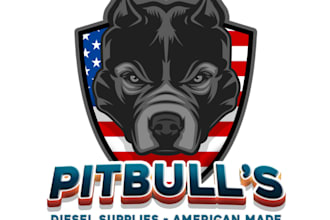 design high quality modern custom pitbull logo
