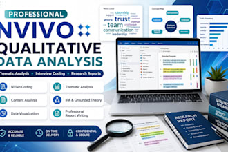 do qualitative data analysis using nvivo and write report