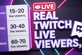 get you real twitch live viewers, stream viewers, and channel viewers