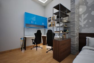 redesign cozy kids bedroom, nursery interior, toddler room, furniture layout,cgi