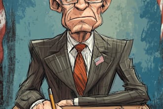 do an amazing political cartoon art