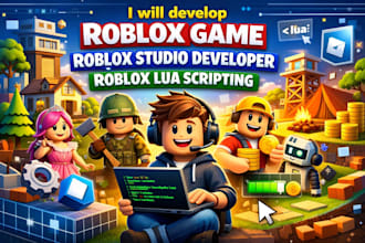 develop roblox game, roblox studio developer, roblox lua scripting