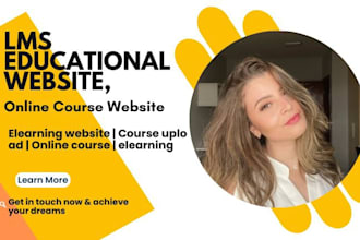lms educational website, elearning website, online course