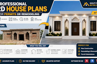 create professional 2d house floor plans and architectural blueprints