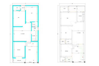 do professional 2d house floor plans, blueprints for permits or remodeling