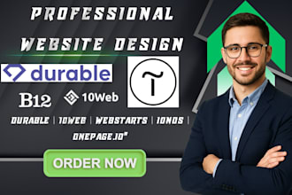 durable ai websites 10web website design b12 website webstart store setup
