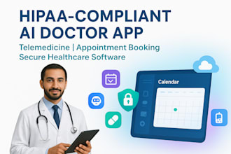 develop hipaa compliant medical ai doctor apps with appointment booking system