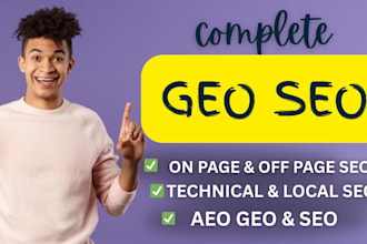 optimize your website for ai engine and google with GEO, aeo and SEO service