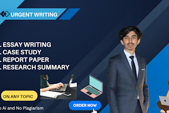 write case study, paper, research summary, report, assignment, essay researcher