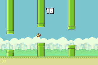 create a flappy bird style endless game